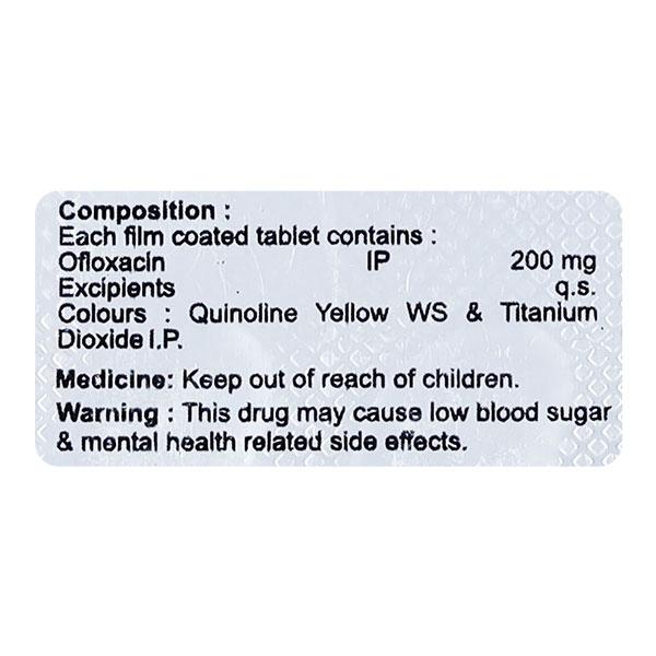 OFRIVID 200mg Tablet 10's