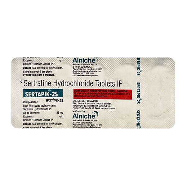 SERTAPIK 25 Tablet 10's