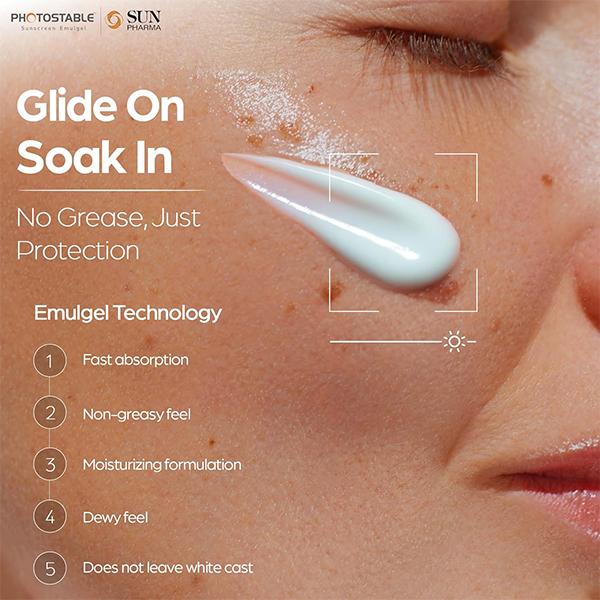 PHOTOSTABLE NEW SPF 55+ PA++++ SUNSCREEN Emulgel 50gm