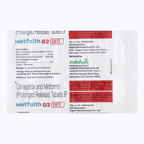 METFAITH G2 FORTE Tablet 10's