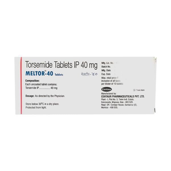 Meltor 40mg Tablet 10'S