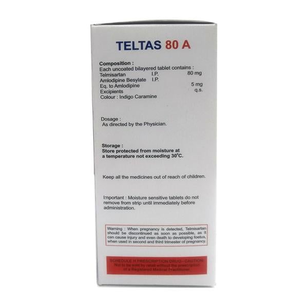 TELTAS 80 A Tablet 15's