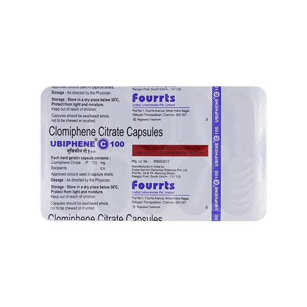 UBIPHENE C 100 Capsule 10's - Global Surgicals
