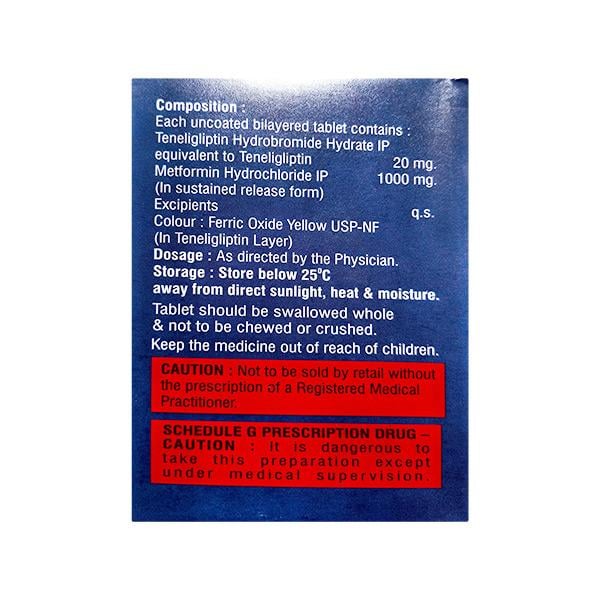 TENEVAG M 1000 Tablet 10's