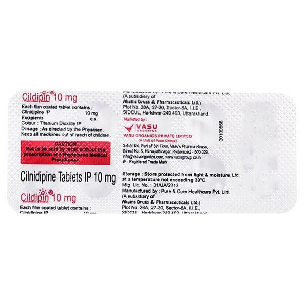 CILDIPIN 10mg Tablet 10's