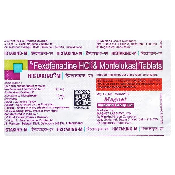 Histakind M 10/120mg Tablet 10'S