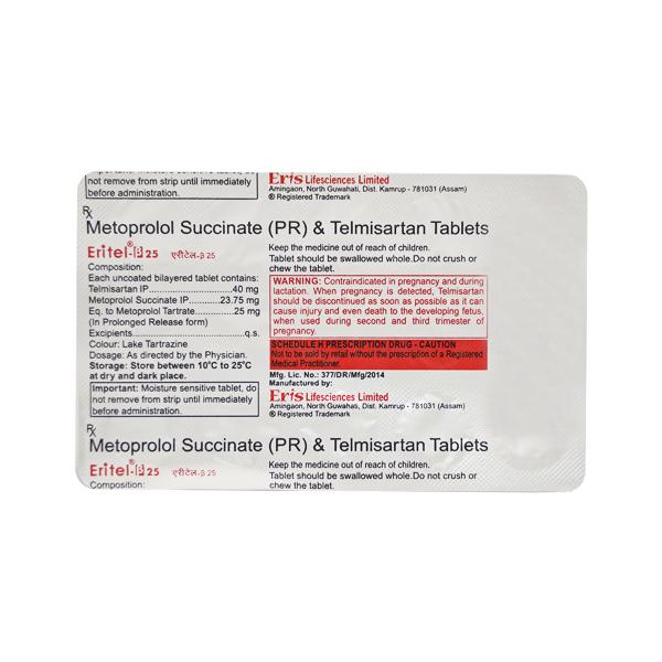 ERITEL BETA 25mg Tablet 15's