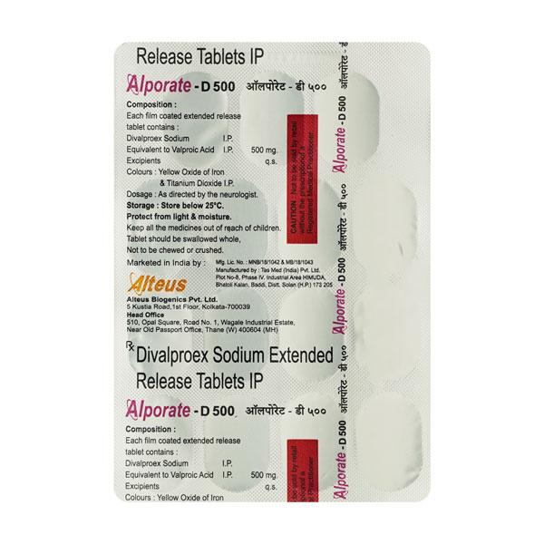 ALPORATE D 500 Tablet 15's