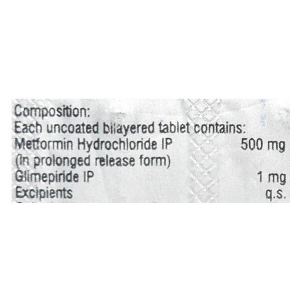 Jubiglim M 1mg/500mg Tablet 10'S