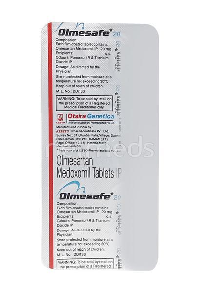 Olmesafe 20mg Tablet 10'S