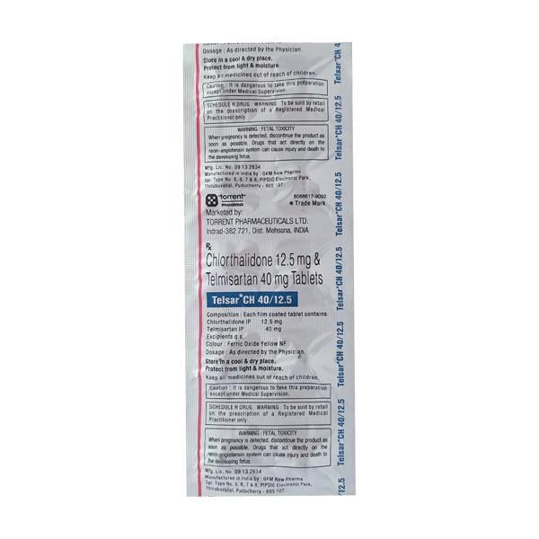 Telsar CH 40/12.5 Tablet 10'S