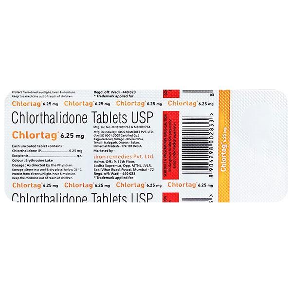 CHLORTAG 6.25 Tablet 10's