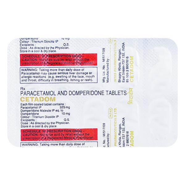 Cetadom Tablet 10'S