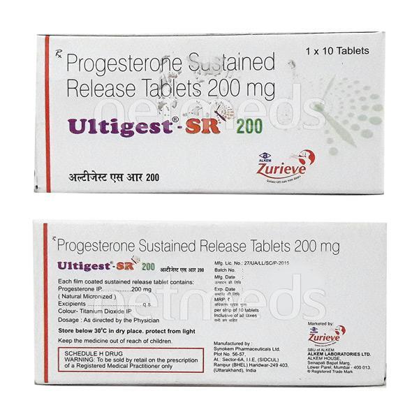 Ultigest SR 200mg Tablet 10'S - Global Surgicals