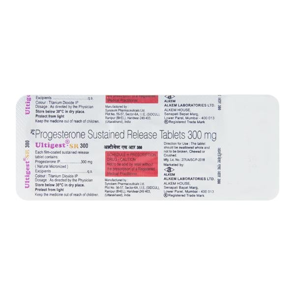 Ultigest SR 300mg Tablet 10'S - Global Surgicals