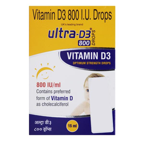 Ultra D3 800IU Drops 15ml - Global Surgicals