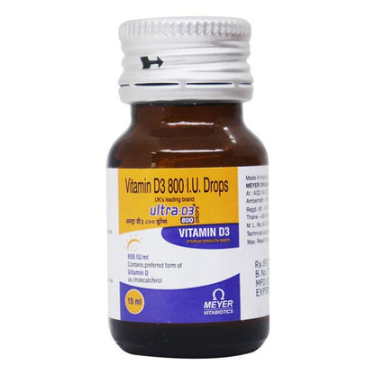 Ultra D3 800IU Drops 15ml - Global Surgicals