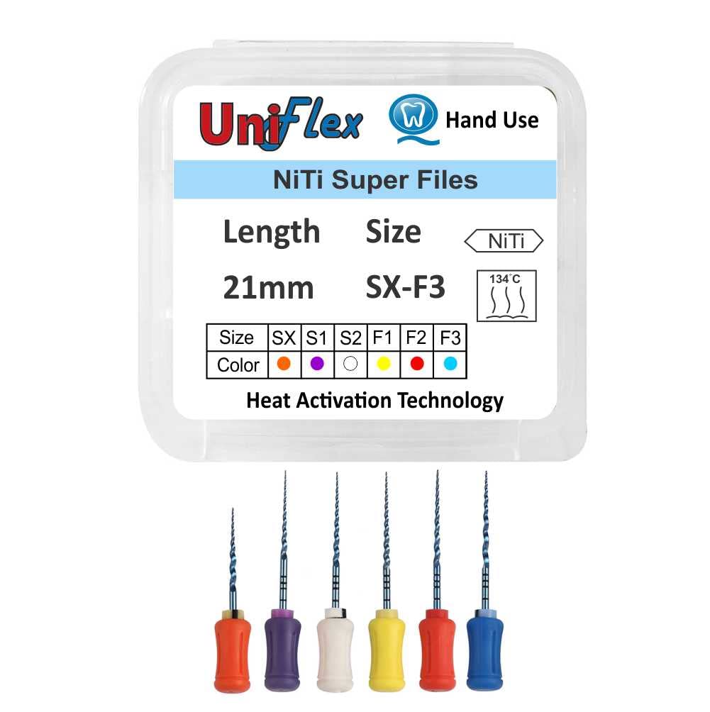 Uniflex Protaper Assorted NiTi Hand Files - Global Surgicals