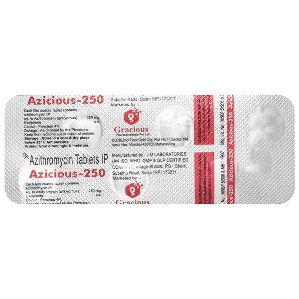 AZICIOUS 250 Tablet 6's