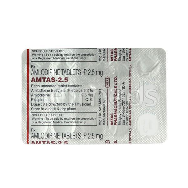 Amtas 2.5mg Tablet 15'S