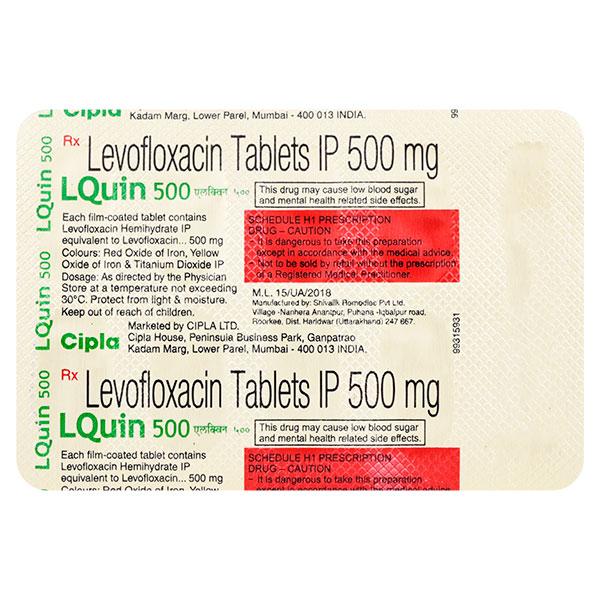 Lquin 500mg Tablet 10'S
