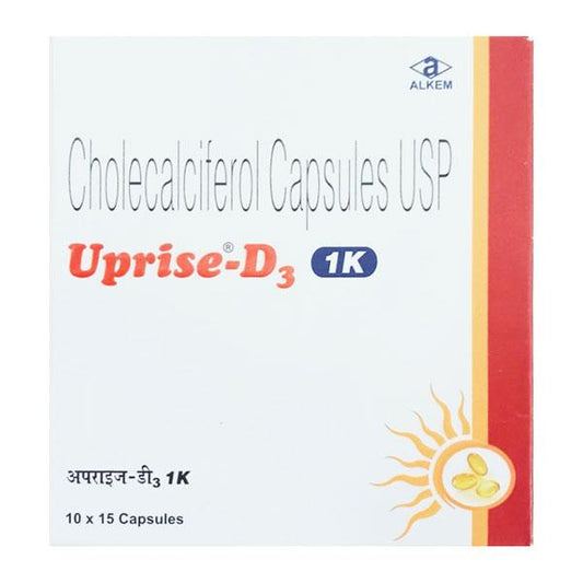 UPRISE D3 1k Capsule 15's - Global Surgicals
