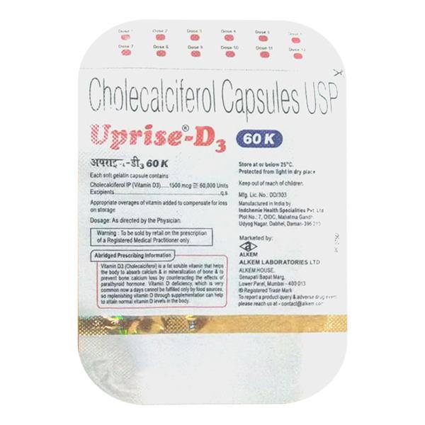 Uprise-D3 60K Capsule 12's - Global Surgicals
