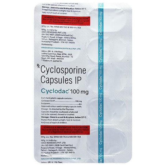 CYCLODAC 100mg Capsule 10's