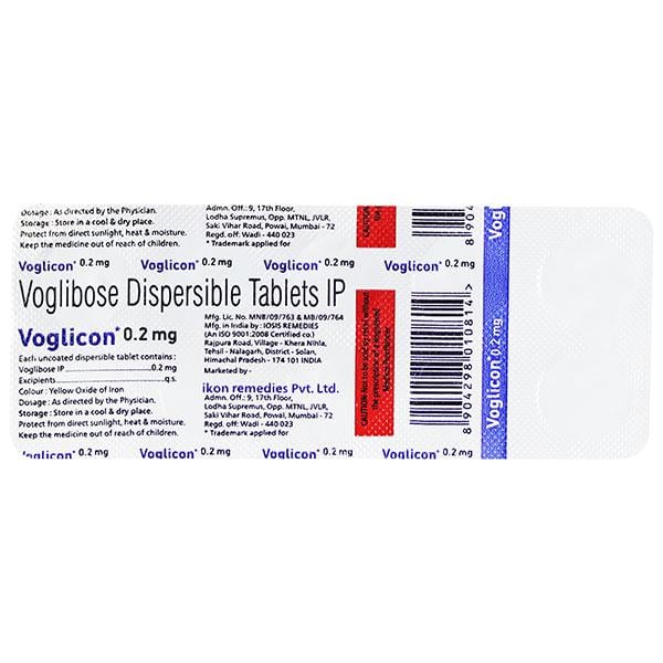 VOGLICON 0.2mg Tablet 10's