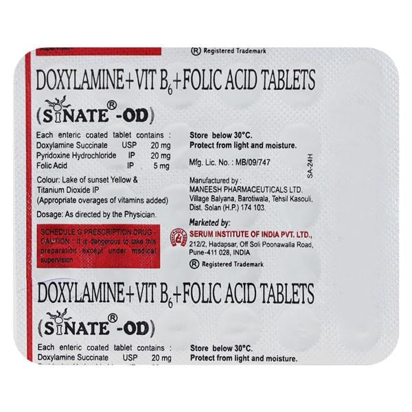 Sinate OD Tablet 30'S