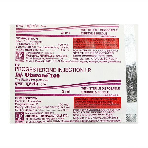Uterone 100mg Injection 2ml - Global Surgicals