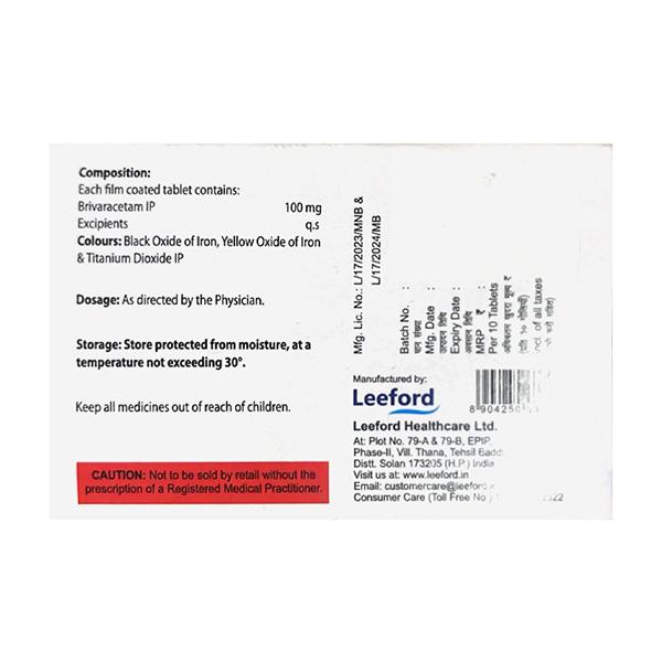 BRIVETAM 100 Tablet 10's