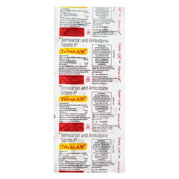 Telvas AM 40mg Tablet 10'S