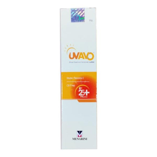 UVAVO SUNSCREEN SPF25+ PA+++ Lotion 30gm - Global Surgicals