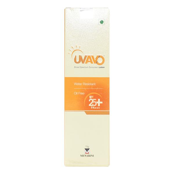 UVAVO SUNSCREEN SPF25+ PA+++ Lotion 75gm - Global Surgicals