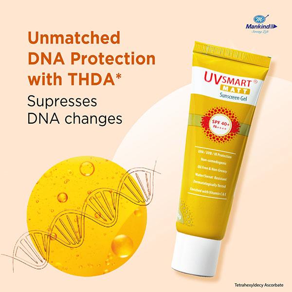 UVSMART MATT SPF 40+ PA++++ Sunscreen Gel 50gm - Global Surgicals