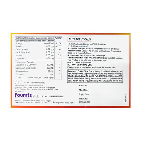 UBICAR NUTRACEUTICALS Tablet 10's