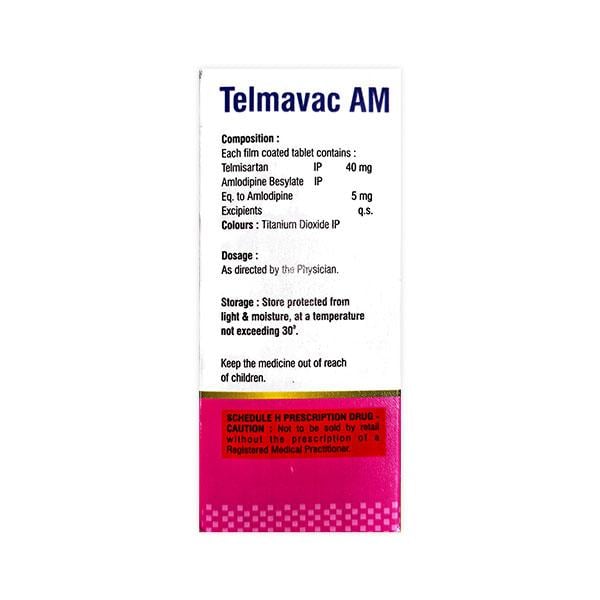 TELMAVAC AM 40/5mg Tablet 10's