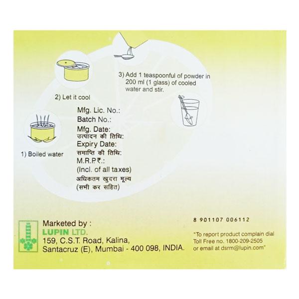 LUPIN'S ORS Tangy Lemon Flavour Powder 21gm