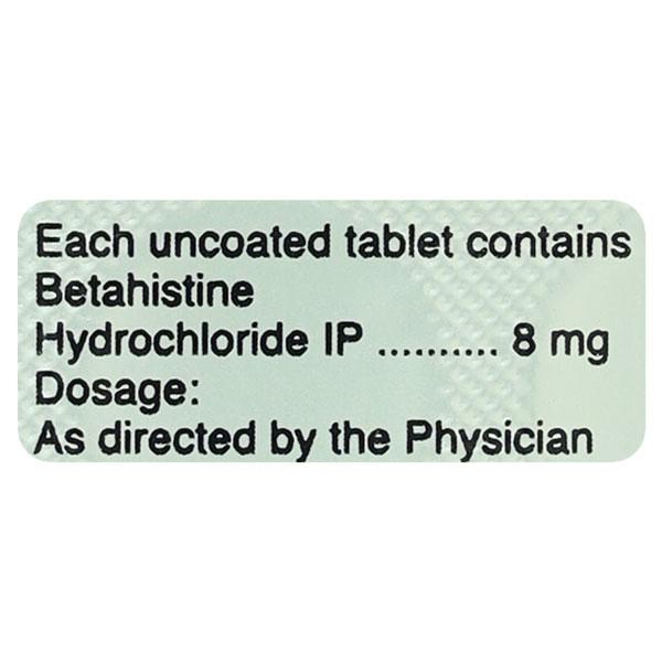 Vertipress 8mg Tablet 10'S