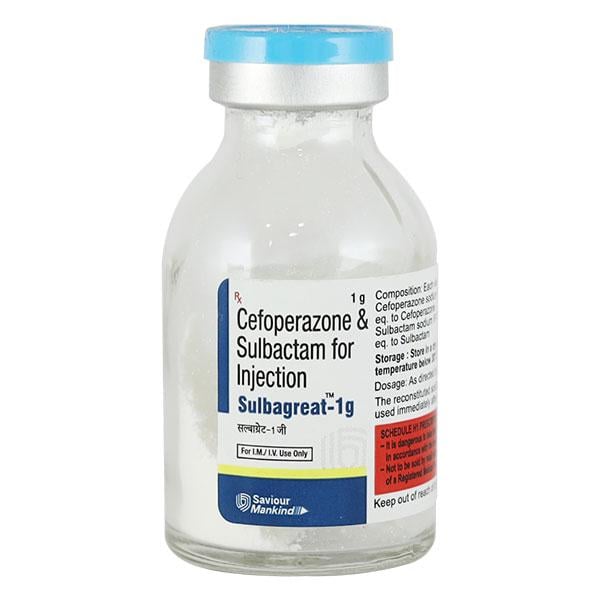 SULBAGREAT 1gm Injection 1's