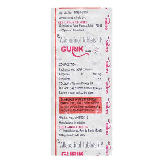 GURIK 100mg Tablet 10's