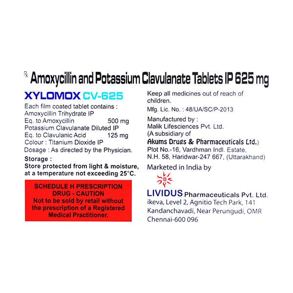 XYLOMOX CV 625 Tablet 10's