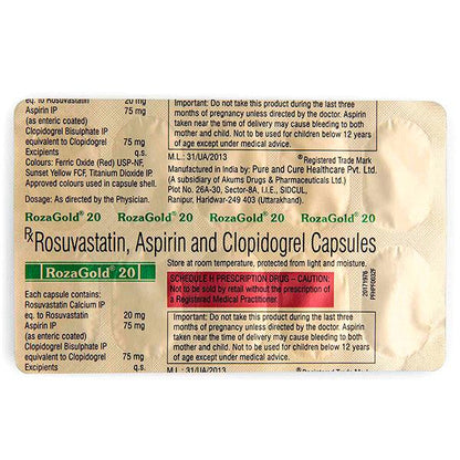 Rozagold 20mg Capsule 10'S