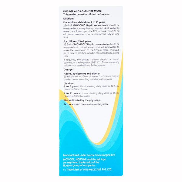 Movicol Orange Flavour Liquid 200ml
