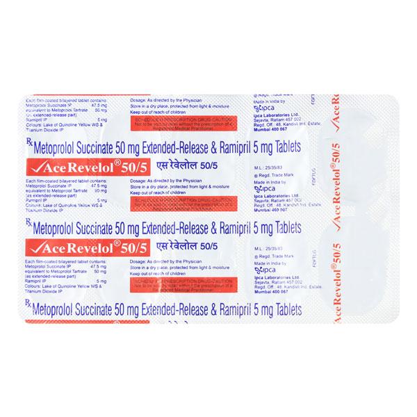 ACE Revelol 50/5mg Tablet 10'S