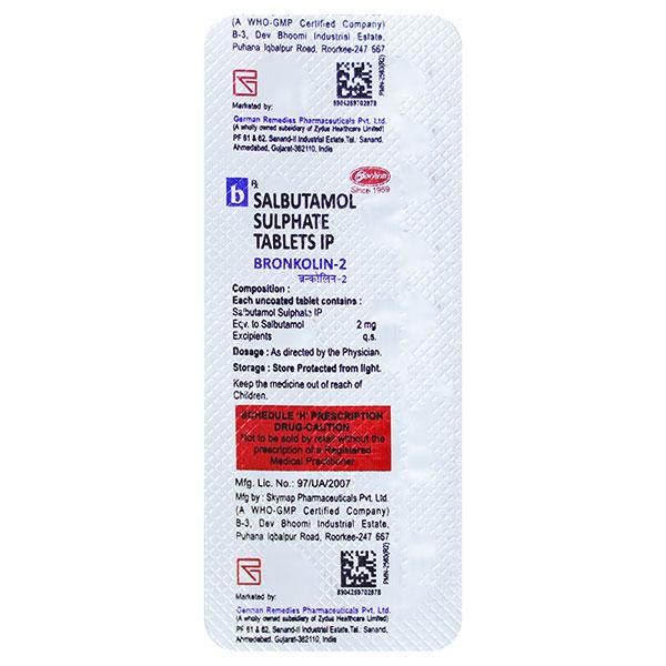 BRONKOLIN 2 Tablet 10's