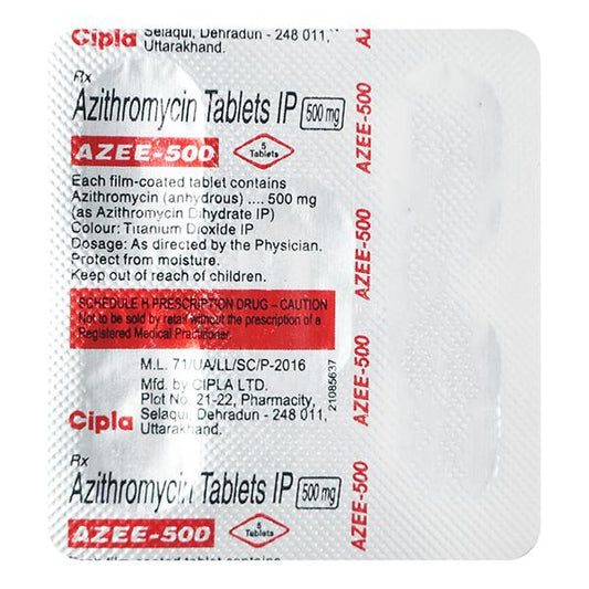 Azee 500mg Tablet 5'S