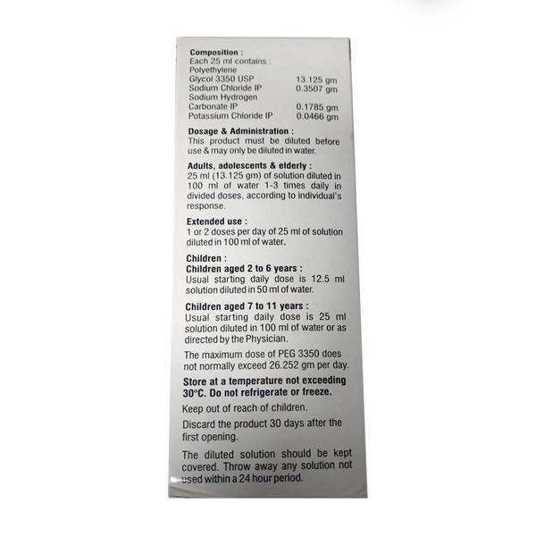 PEGCLEAR SUGAR FREE Oral Solution 200ml