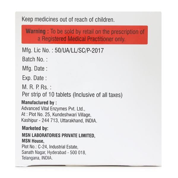 Enzase 25000 Tablet 10's